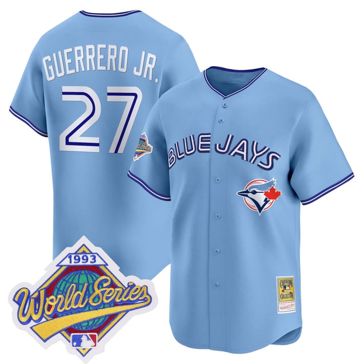 Vladimir Guerrero Jr Jersey #27 Toronto Blue Jays 1993 World Series Throwback