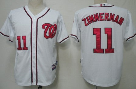 Washington Nationals 11 Ryan Zimmerman White Jersey
