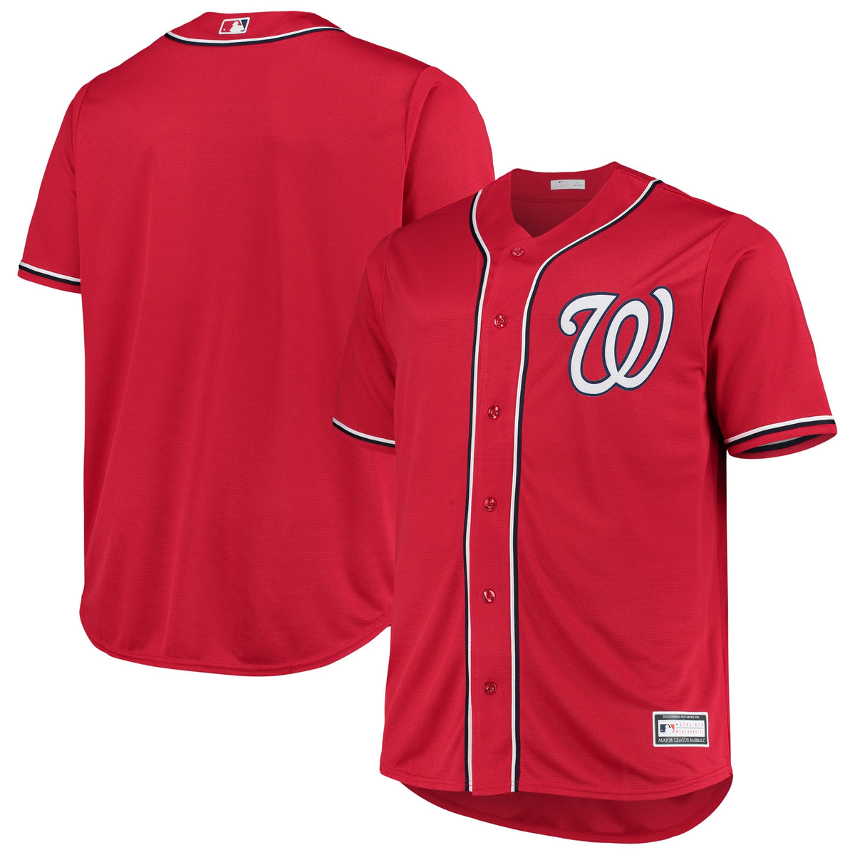 Washington Nationals Big Tall Alternate Replica Team Jersey Red
