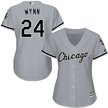 White Sox 24 Early Wynn Grey Road Womens Stitched Baseball Jersey