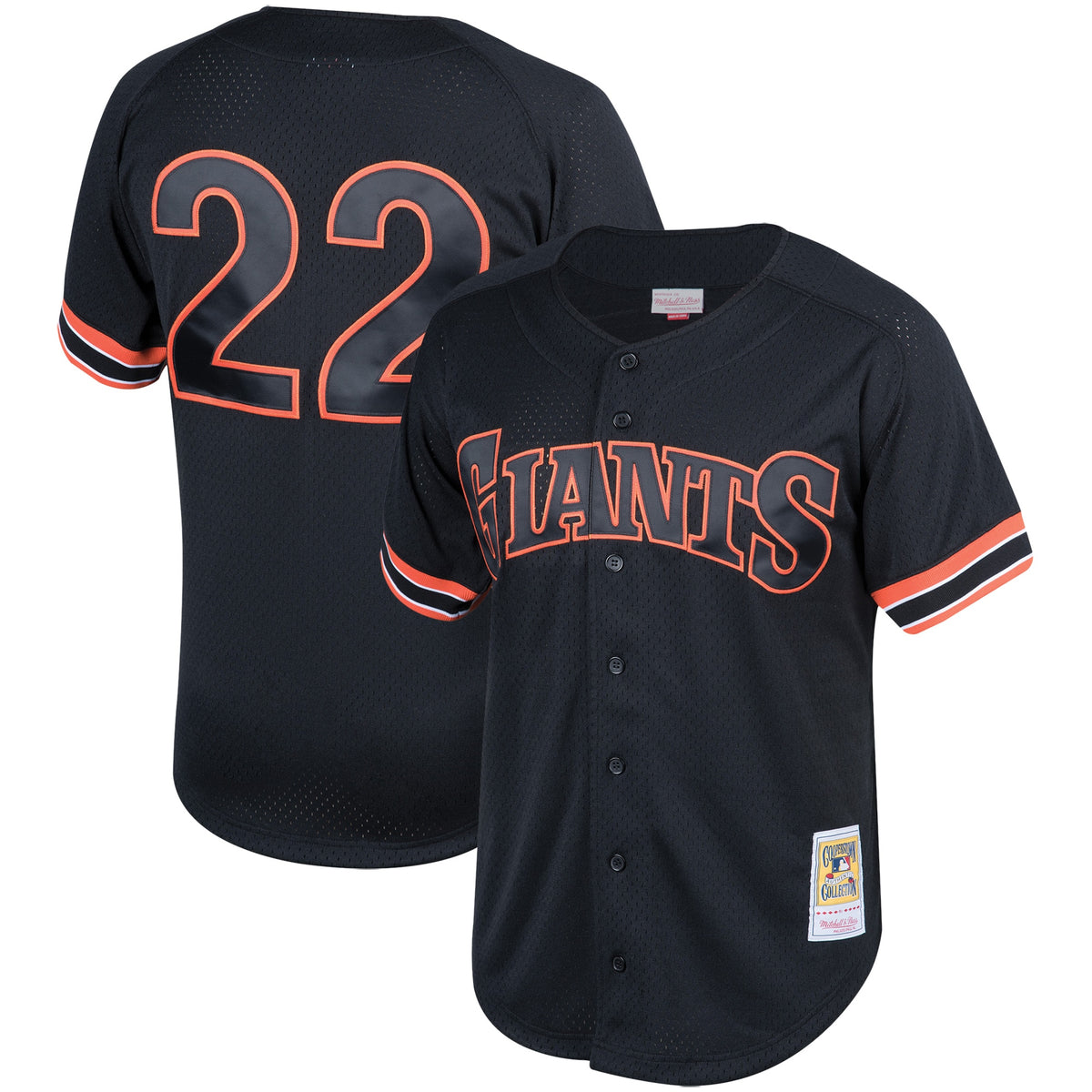 Will Clark San Francisco Giants Mitchell Ness Fashion Cooperstown Collection Mesh Batting Practice Jersey Black