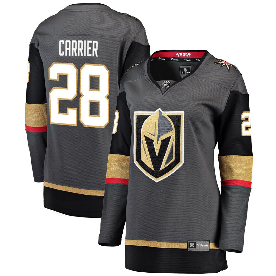 William Carrier Vegas Golden Knights Fanatics Branded Womens Breakaway Player Jersey Black