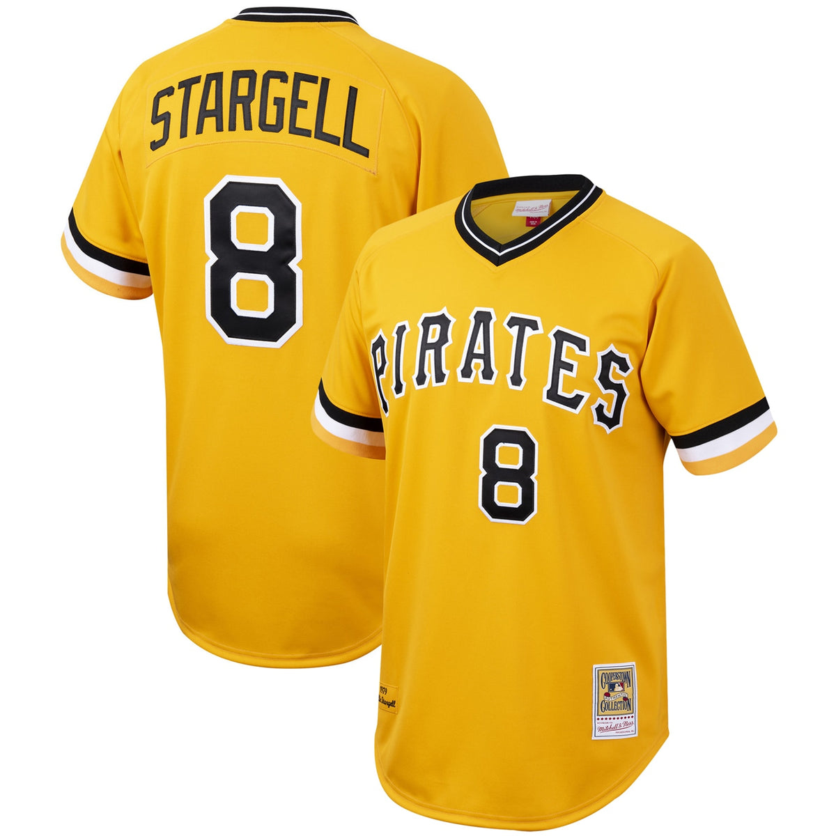 Willie Stargell Pittsburgh Pirates Mitchell Ness Cooperstown Collection Authentic Jersey Gold
