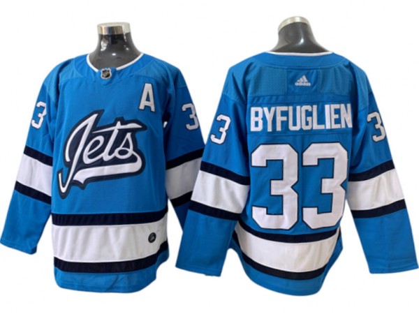 Winnipeg Jets #33 Dustin Byfuglien Blue Alternate Jersey