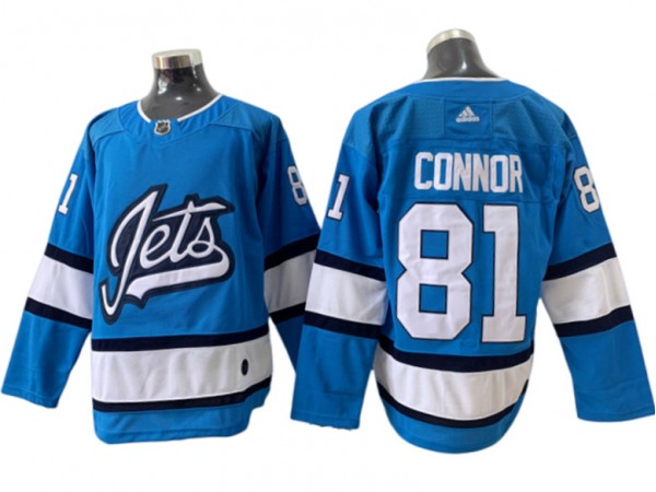 Winnipeg Jets #81 Kyle Connor Blue Alternate Jersey