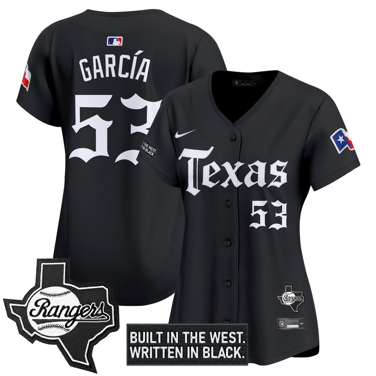 Women s Texas Rangers Gothic Frontier Edition Vapor Premier Limited Jersey All Stitched