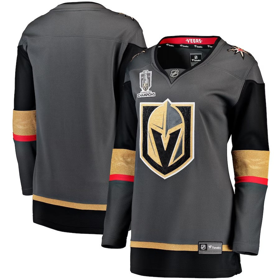 Women Vegas Golden Knights 2023 Stanley Cup Champions Alternate Breakaway Jersey Black