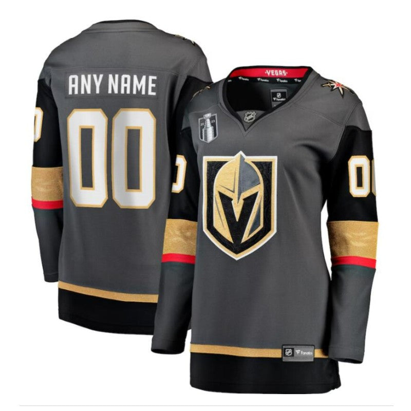 Women Vegas Golden Knights Fanatics Branded 2023 Stanley Cup Final Alternate Breakaway Custom Jersey Black
