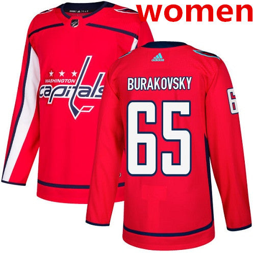 Womens Adidas Washington Capitals 65 Andre Burakovsky Red Home Authentic Stitched Nhl Jersey