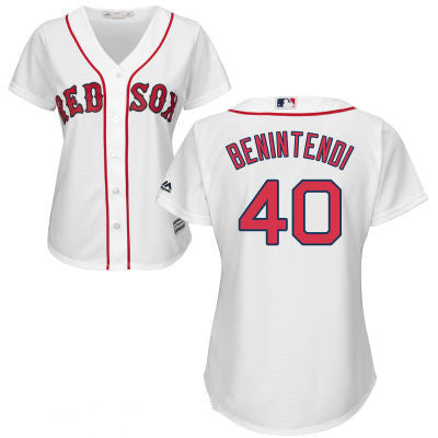 Womens Boston Red Sox 40 Andrew Benintendi White Home Stitched Mlb Majestic Cool Base Jersey