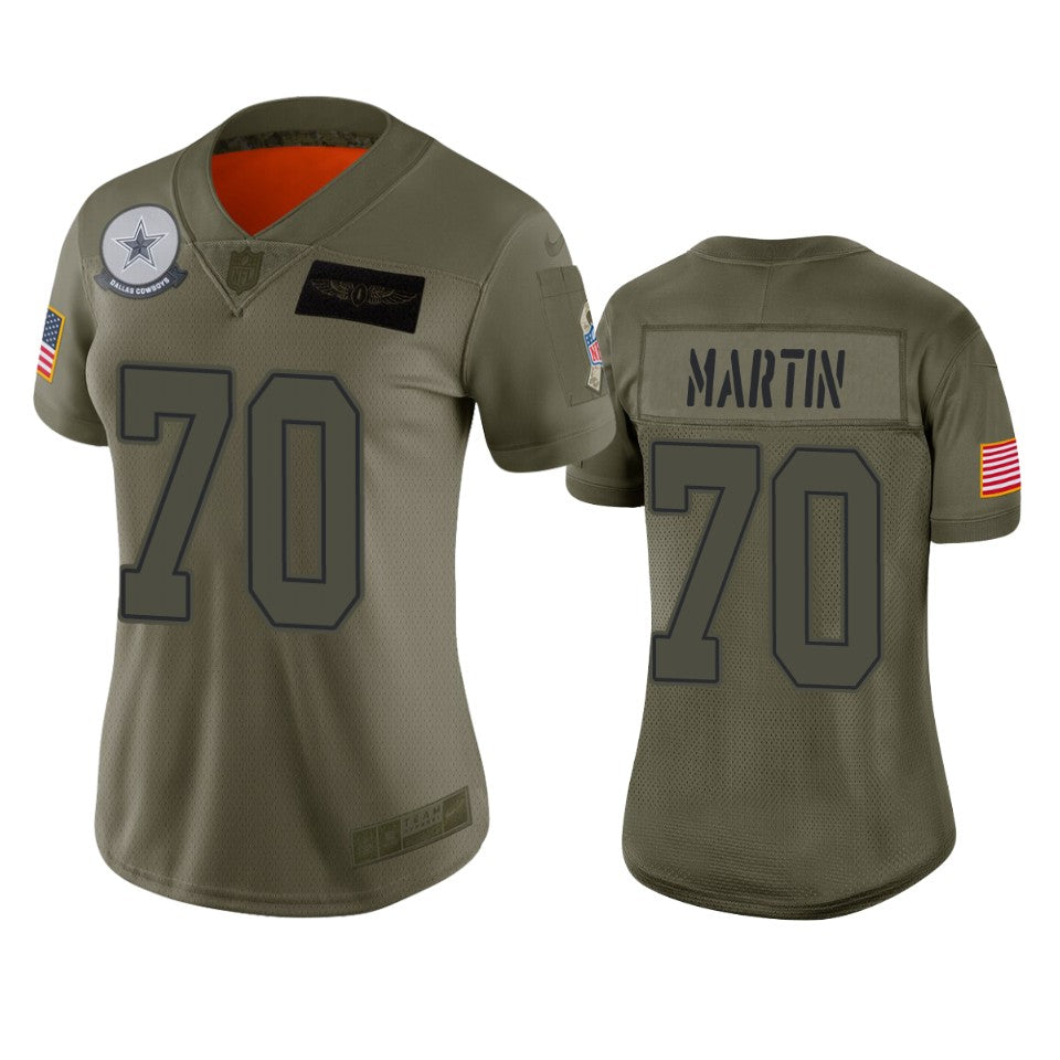 Womens Dallas Cowboys Zack Martin Camo 2019 Salute To Service Limited Jersey