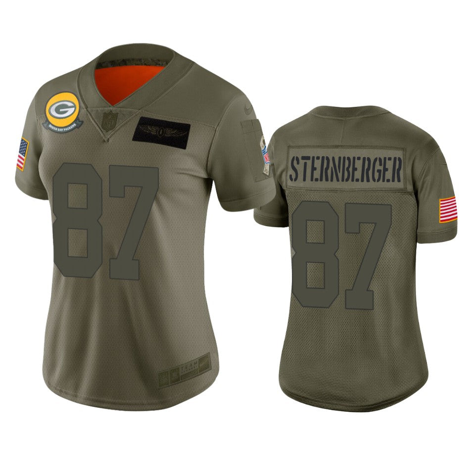 Womens Green Bay Packers Jace Sternberger Camo 2019 Salute To Service Limited Jersey