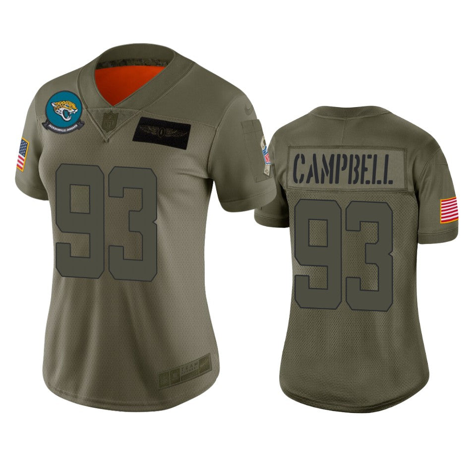 Womens Jacksonville Jaguars Calais Campbell Camo 2019 Salute To Service Limited Jersey