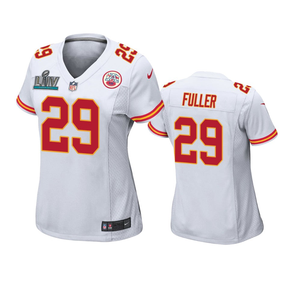 Womens Kansas City Chiefs Kendall Fuller White Super Bowl Liv Game Jersey