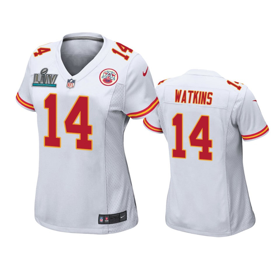 Womens Kansas City Chiefs Sammy Watkins White Super Bowl Liv Game Jersey