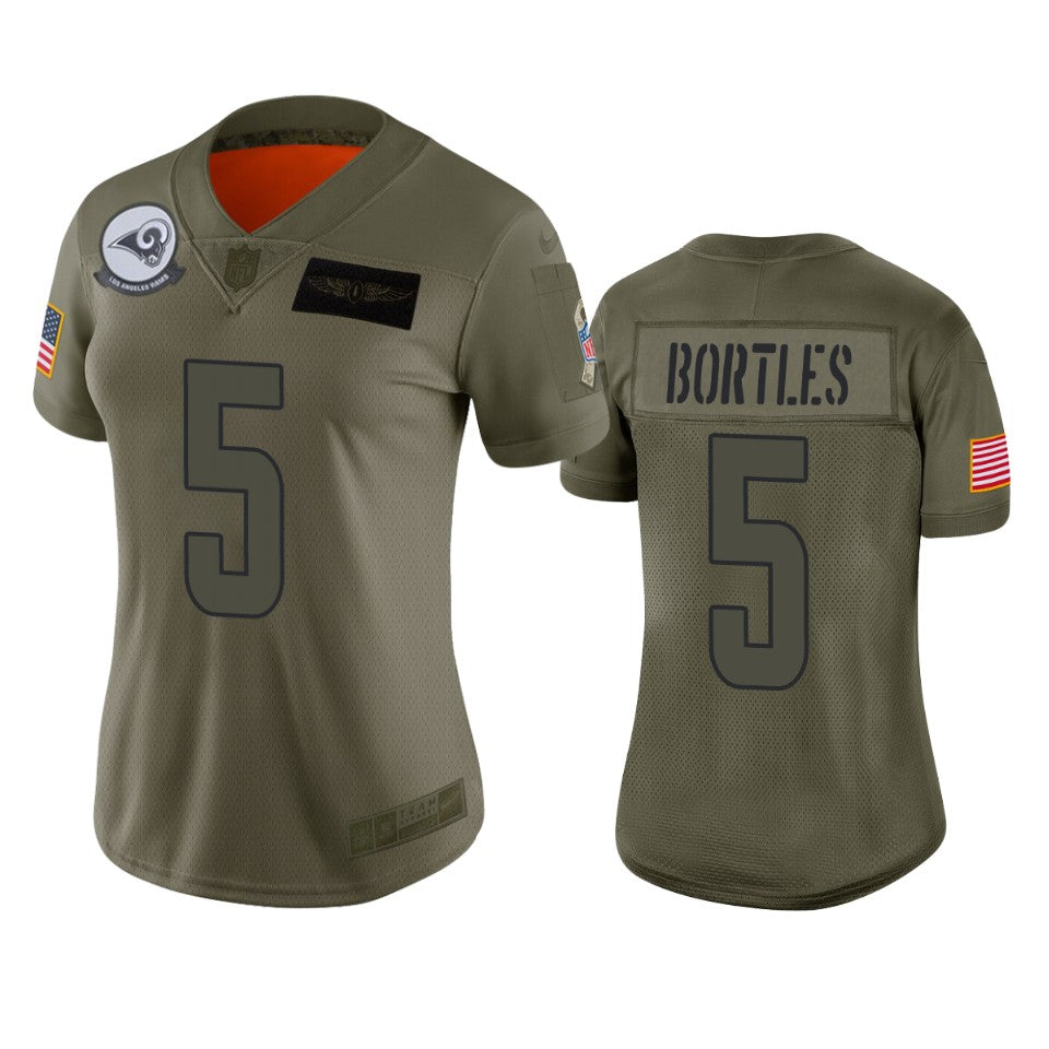 Womens Los Angeles Rams Blake Bortles Camo 2019 Salute To Service Limited Jersey