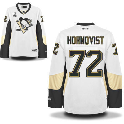 Womens Pittsburgh Penguins 72 Patric Hornqvist White Road 2017 Stanley Cup Nhl Finals Patch Jersey