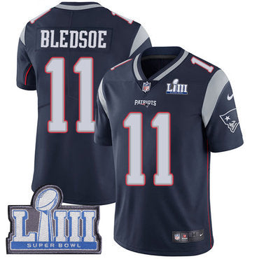 Youth New England Patriots 11 Drew Bledsoe Navy Blue Nike Nfl Home Vapor Untouchable Super Bowl Liii Bound Limited Jersey