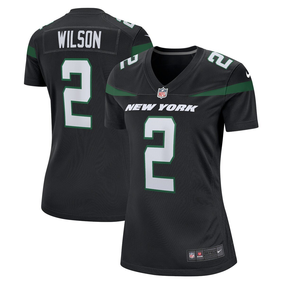 Zach Wilson New York Jets Nike Womens Alternate 2021 Nfl Draft First Round Pick Game Jersey Black
